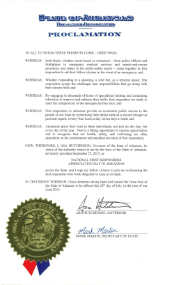 National First Responders Appreciation Day in