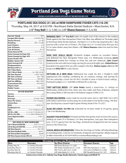 PORTLAND SEA DOGS (21-20) at NEW HAMPSHIRE