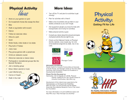 Physical Activity - Nisonger Center