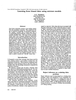 Learning from Biased Data Using Mixture Models