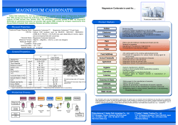 MAGNESIUM CARBONATE MAGNESIUM CARBONATE