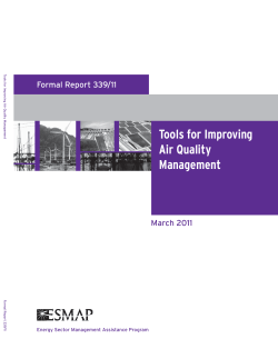 Tools for Improving Air Quality Management