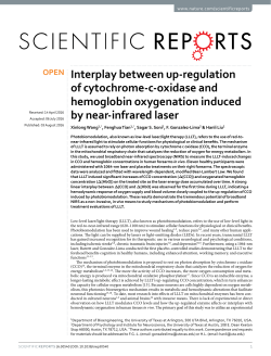 Interplay between up-regulation of cytochrome-c