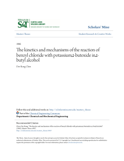 The kinetics and mechanisms of the reaction of benzyl chloride with