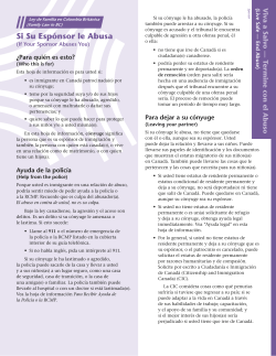 Si Su Esp&oacute;nsor le Abusa - Legal Services Society