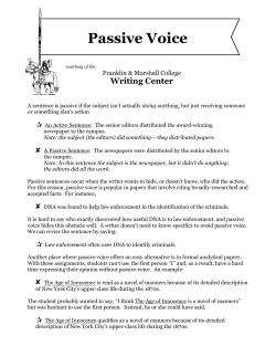 Passive Voice