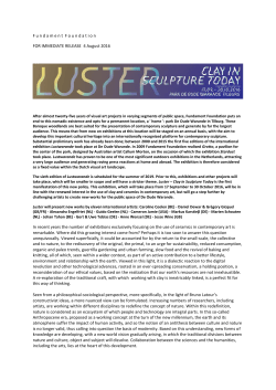 F undament F oundation FOR IMMEDIATE RELEASE 4 August 2016