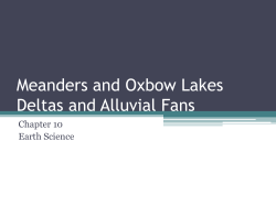 Meanders and Oxbow Lakes Notes