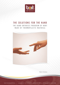 Solutions for the hand