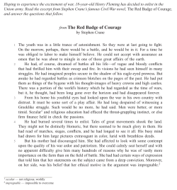 from The Red Badge of Courage