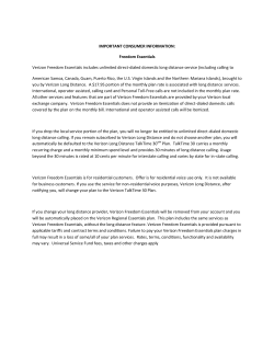 IMPORTANT CONSUMER INFORMATION: Freedom