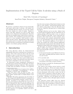 Implementation of the Typed Call-by-Value &lambda;