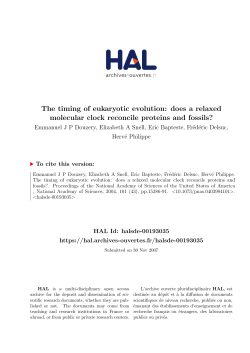 The timing of eukaryotic evolution: does a relaxed molecular clock