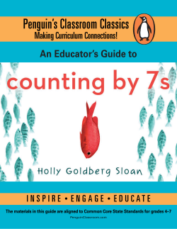 An Educator`s Guide to Counting by 7s