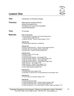 Lesson One - Region of Peel