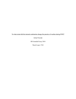 To what extent did the internal combustion change