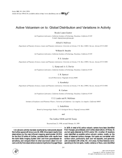 Active Volcanism on Io: Global Distribution and Variations in Activity