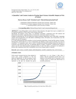 A Quantities` and Content Analysis of Content Analysis of Iranian