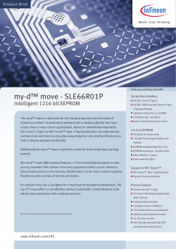 my-d&trade; move - SLE66R01P - Infineon Technologies