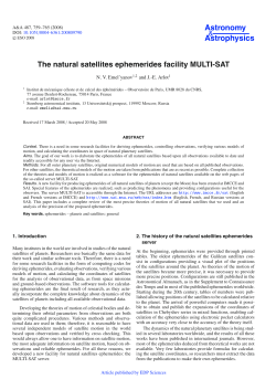 The natural satellites ephemerides facility MULTI-SAT