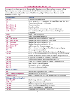 Keyboard Shortcuts - Information Technology Home