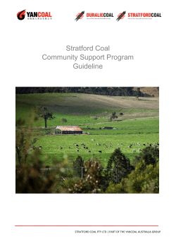 Guidelines - Community Support Program