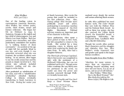 Alice Walker - Whole Woman`s Health