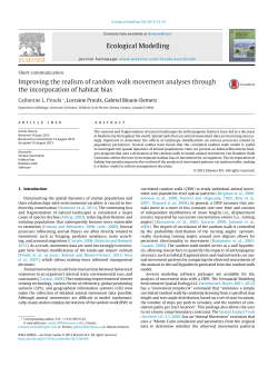 Improving the realism of random walk movement analyses through