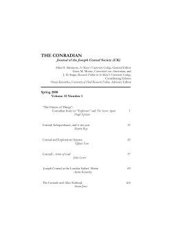 sample issue - Joseph Conrad Society
