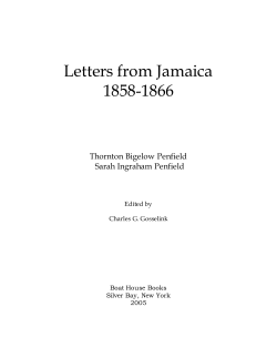 Letters from Jamaica 1858-1866
