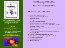 LifeCare The Millennium SAGE U Plan for LinCU Visa
