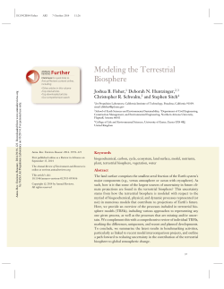 Modeling the Terrestrial Biosphere