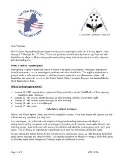 2016 Winter Sports Clinic