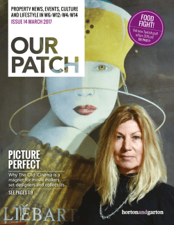 Our Patch` issue - Horton and Garton