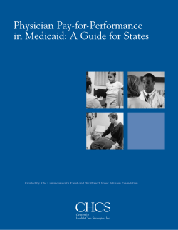 Physician P4P Guide - Center for Health Care Strategies