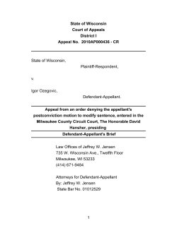 State v. Igor Ozegovic - criminal defense, Milwaukee Criminal