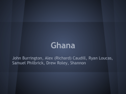 Example of Student Work&mdash;Ghana - Indiana University Bloomington