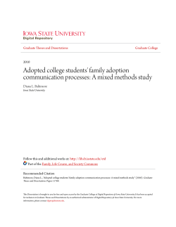 Adopted college students` family adoption communication processes