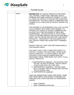 Parent-Teen Panel Script