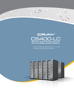 Cray CS400-LC Brochure