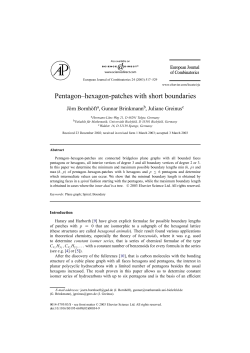 Pentagon&ndash;hexagon-patches with short boundaries