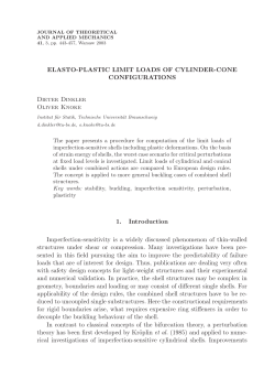 ELASTO-PLASTIC LIMIT LOADS OF CYLINDER
