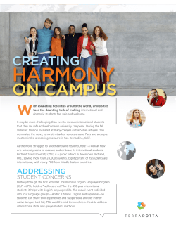 Creating Harmony on Campus