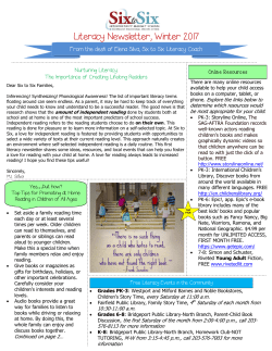 Literacy Newsletter, Winter 2017