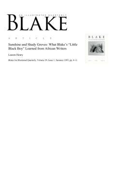 article pdf - Blake/An Illustrated Quarterly