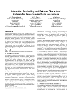 Interaction Relabelling and Extreme Characters: Methods for