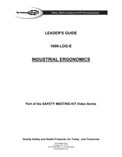 industrial ergonomics