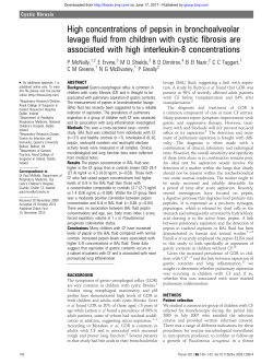 High concentrations of pepsin in bronchoalveolar lavage