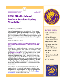 Spring 2017 Newsletter - Lake Braddock Secondary School