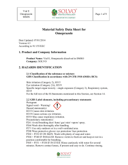 Material Safety Data Sheet for MgCl2